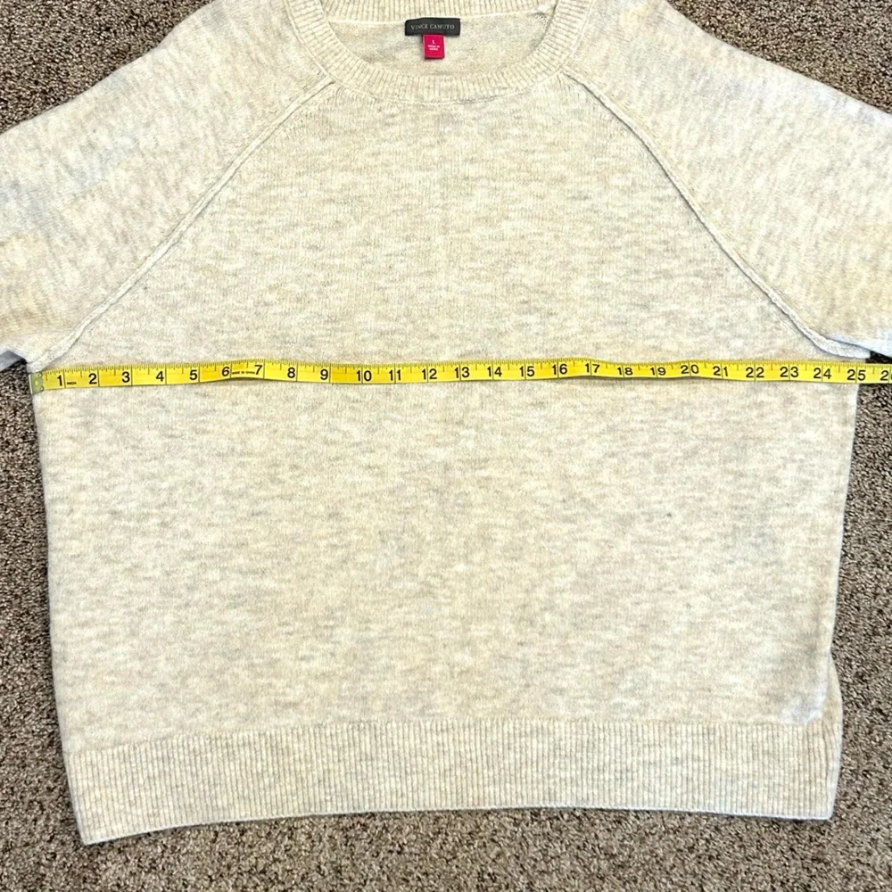 Vince Camuto Crew Knit Sweater w/ Raglan Sleeves. Women’s L in Malted - NWT - Picture 15 of 16